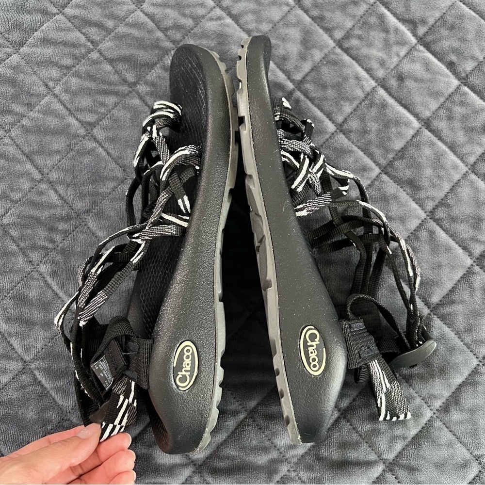 Chaco Strappy Sandals ZX/3 Classic Womens 8 Black Hiking Sport Shoes - Picture 8 of 10